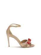 Ferragamo Vara Sandals with bow - Amar/Seta Natural