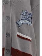 Off-White College Varsity Knit Cardigan - Rosin Port Royal