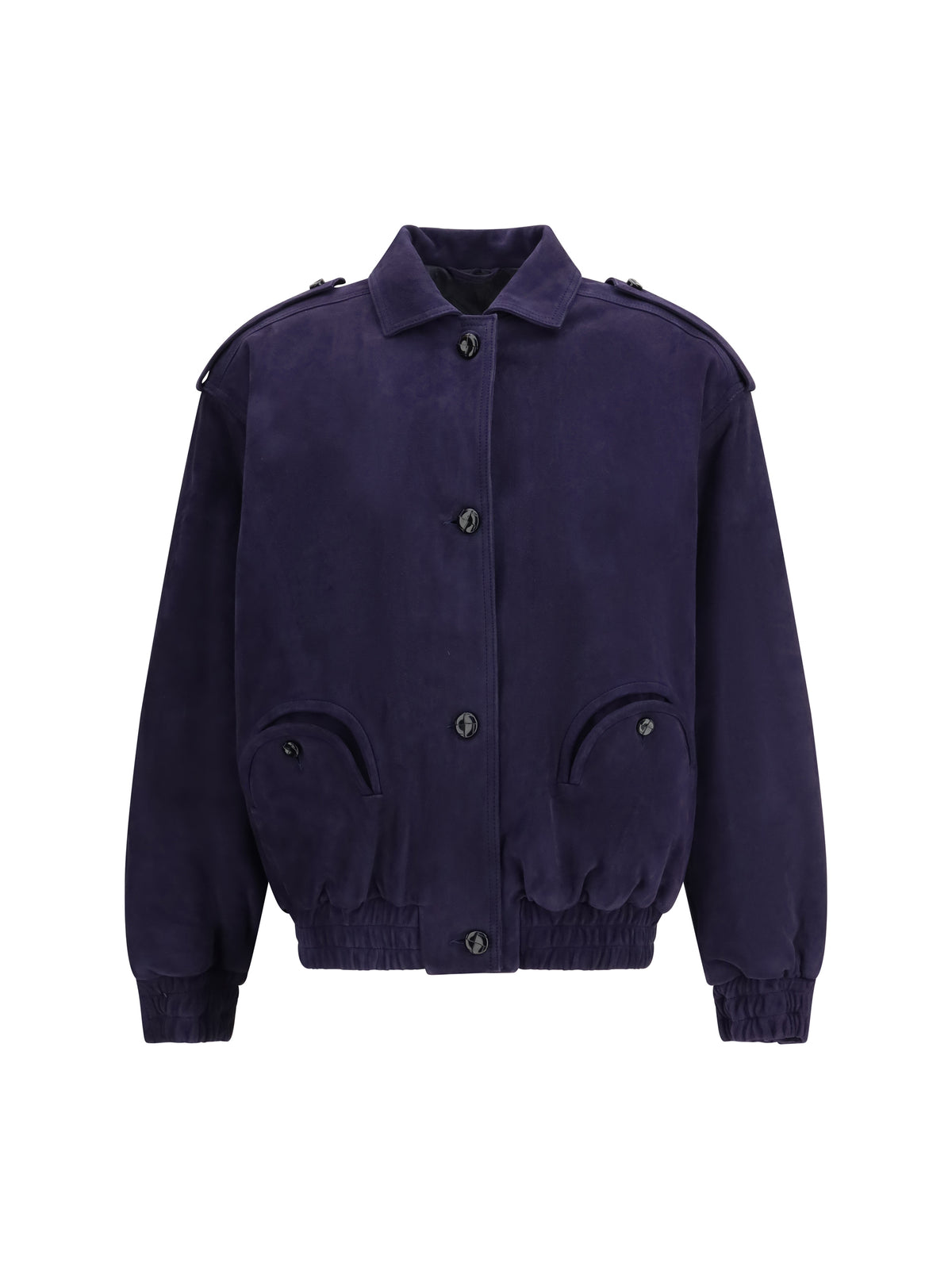Blazé Milano Viva Charlie suede Bomber Jacket - Nuit