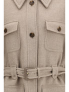 Max Mara Nettare cashmere Cape with belt - Roccia