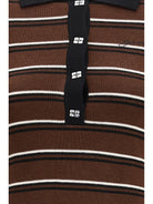 Ganni Striped Merino Polo Shirt - Multicolour