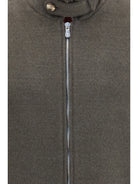 Brunello Cucinelli Wool zip Jacket with high collar - C014