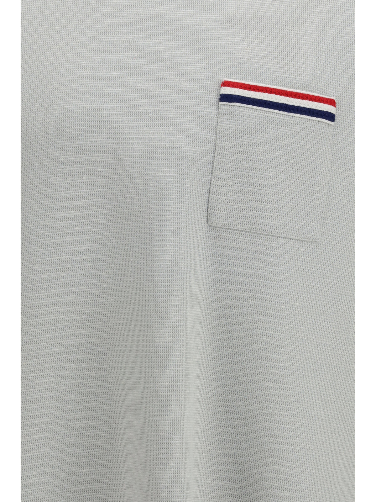 Thom Browne Short-sleeve cotton-linen T-shirt - Pale Grey