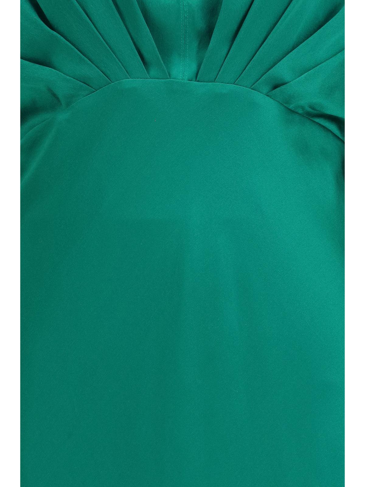 Forte_forte Silk satin Long Dress with royal V-neck