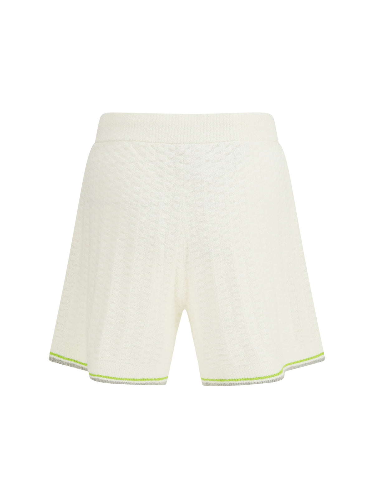 Casablanca Tennis bouclé Shorts - White