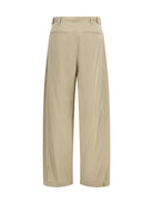 The Row Iven silk and nylon Pants - Beige