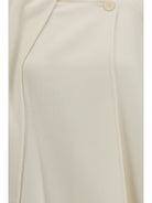 Alaïa Wool Coat with scarf - Naturel