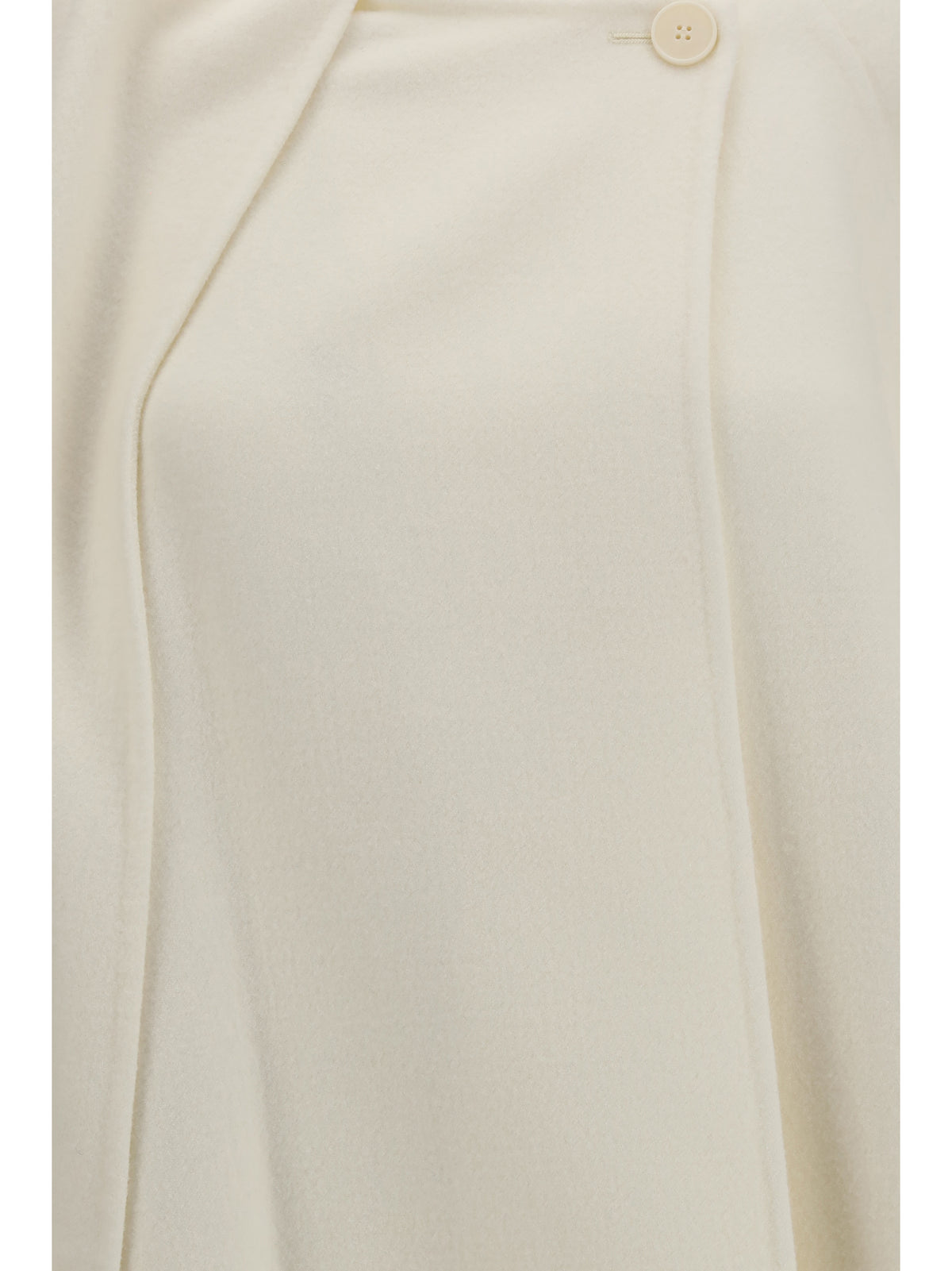 Alaïa Wool Coat with scarf - Naturel