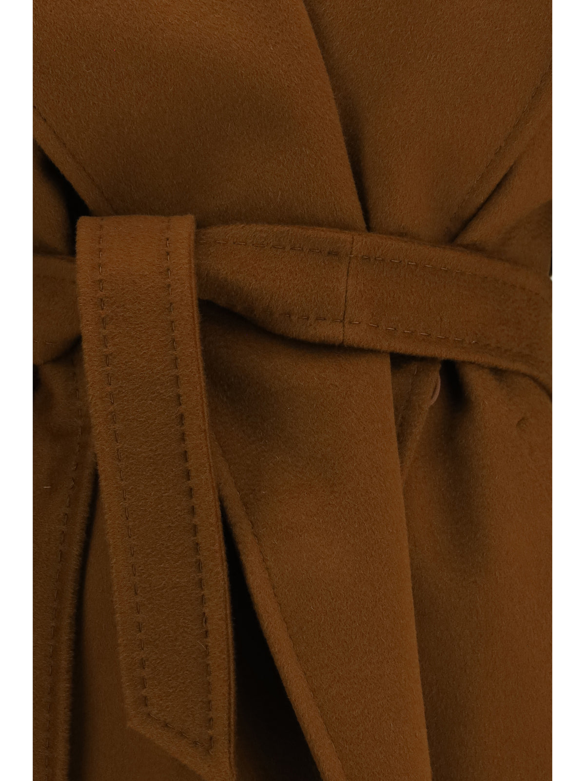 Max Mara Studio Wool drap Newmang Coat - Leather