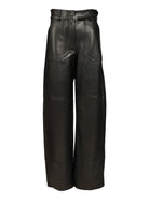 Sportmax Nappa Leather Trousers - Black