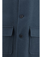 Dries Van Noten Long single-breasted Coat - Bottle