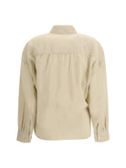 Lemaire Draped Shirt - Oat Milk