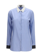 Tom Ford Striped jacquard Shirt - Combo Light Blue & White