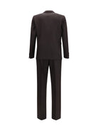 Dries Van Noten Chevron wool Suit - Dark Brown