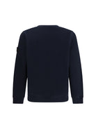 Stone Island Crewneck cotton Sweatshirt - Navy Blue