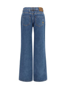 Balmain Straight wide-leg Jeans - Bleu Jean Fonce