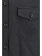MM6 Maison Margiela Wool-blend Shirt - Anthracite/Black