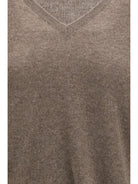 The Row Phora cashmere Sweater - Grey Taupe