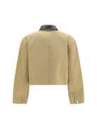 Balenciaga Heavy cotton cropped Jacket - Beige