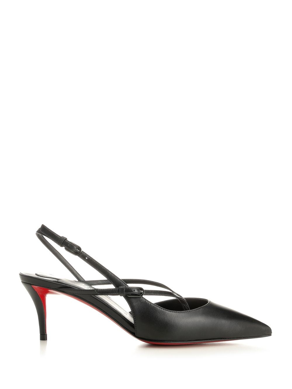 Christian Louboutin "Twistissimo" Slingback Pumps - Black