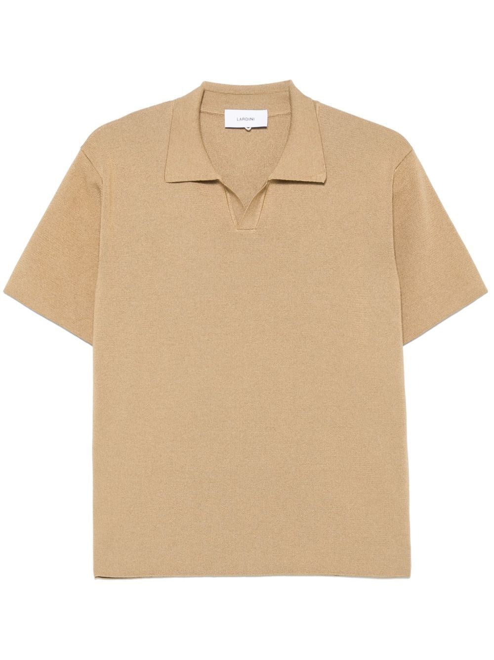Lardini Knit Polo Shirt - Beige