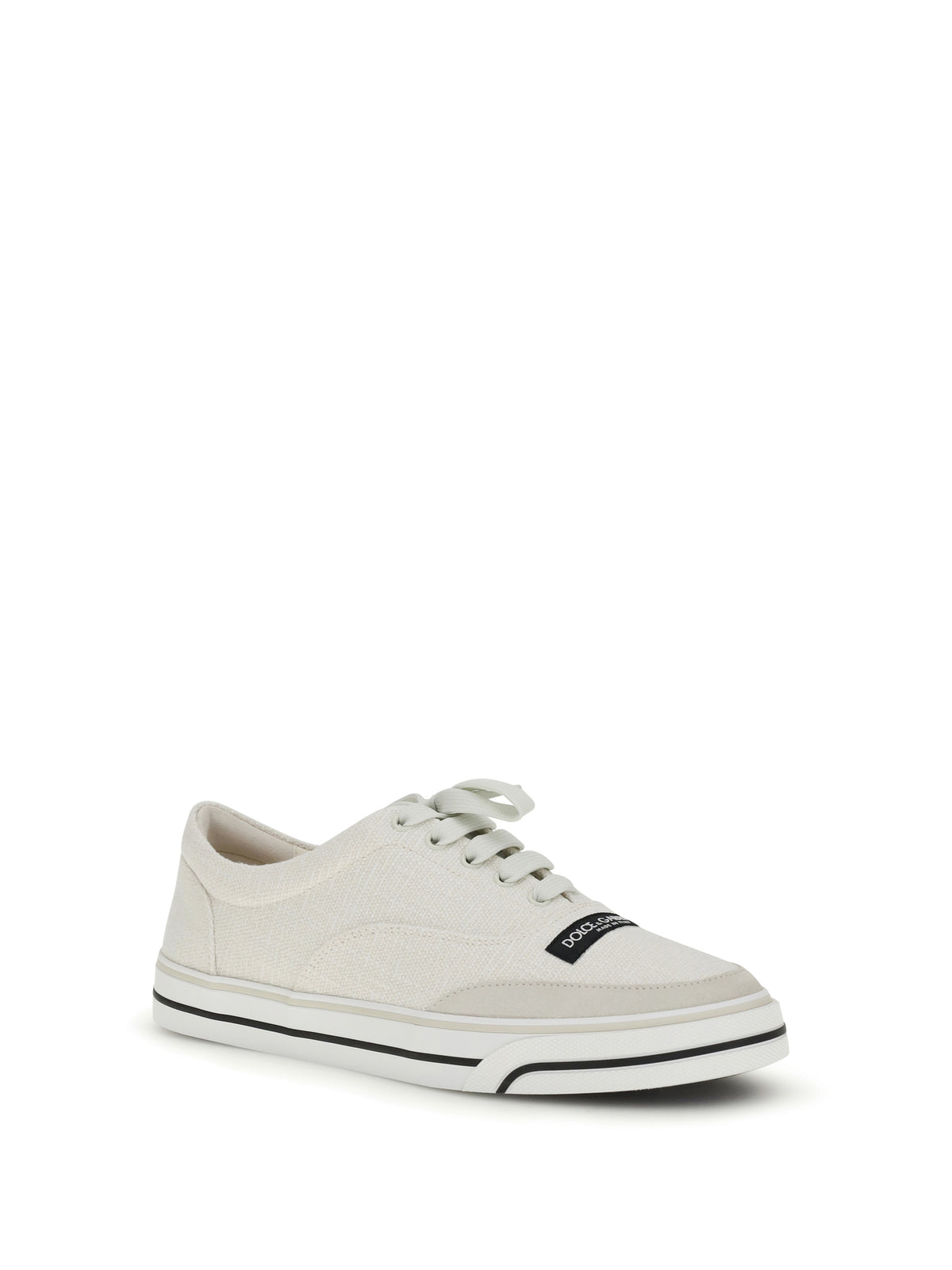 Dolce & Gabbana DG Sailing linen Sneakers - White/Gesso