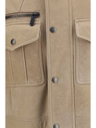 Brunello Cucinelli Waxed shearling Safari Jacket - 9865+074