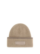 Jacquemus Gros Grain Ribbed Beanie - Beige