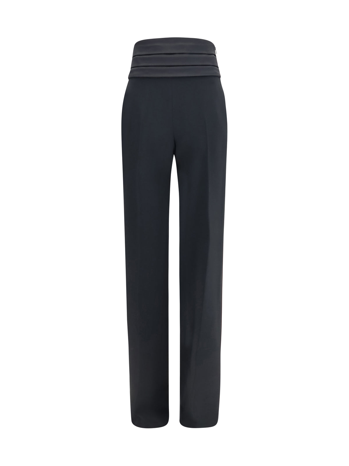 Ermanno Scervino Satin high-waisted Pants - Black
