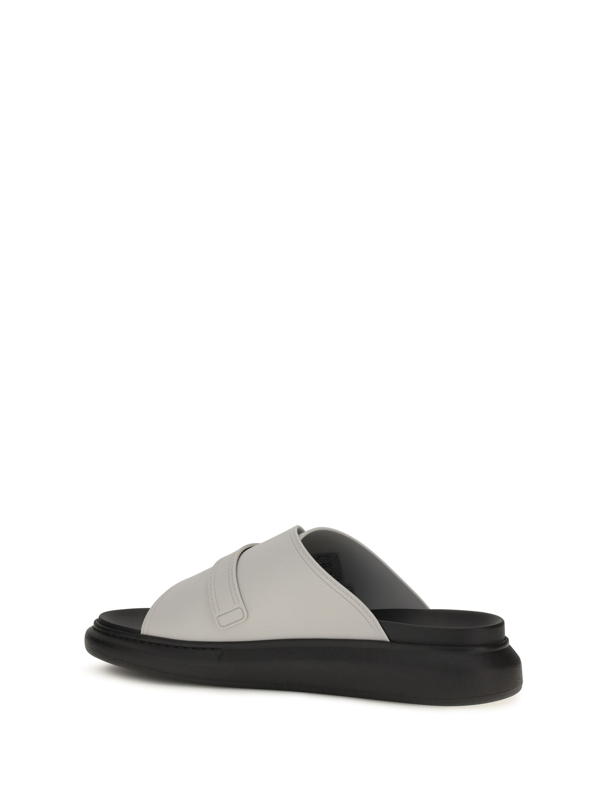 Alexander McQueen Buckle slide Sandals - Ash Grey
