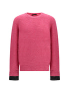 Prada Shetland wool crewneck Sweater - Pink