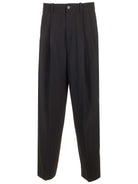 Off-White Black Tailored Wool Trousers