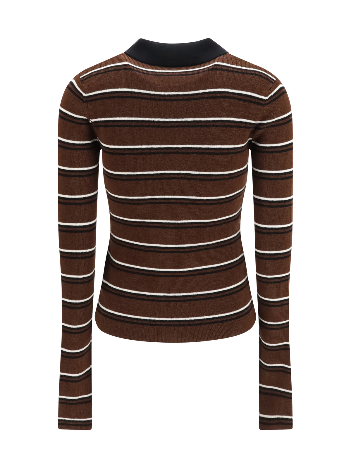 Ganni Striped Merino Polo Shirt - Multicolour
