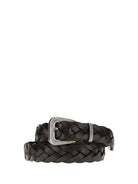 Brunello Cucinelli Braided leather Belt - Testa Di Moro