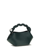 Ganni Mini Bou leather Handbag - Dark Green