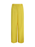 Dries Van Noten Wide-leg Pants with all-over jacquard pattern - Yellow