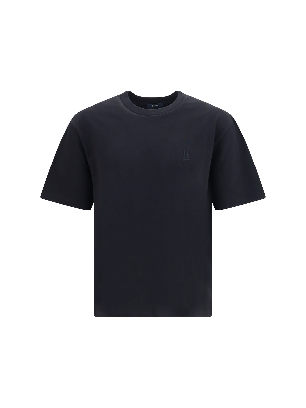 Herno Cotton short-sleeve T-shirt - Black