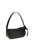 Bottega Veneta Intrecciato leather Shoulder Bag - Black-Gold
