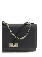 Fendi Peekaboo leather Chain Wallet - Black