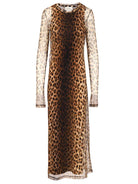 Sportmax Animal Print Fitted Dress