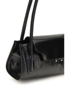 Marni Trunkette leather Shoulder Bag - Black