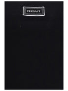 Versace Tank Top in cotton rib stretch - Black