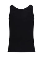 Versace Tank Top in cotton rib stretch - Black