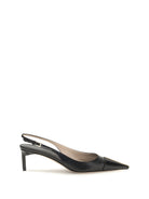 Tom Ford Leather Slingback Pumps - Black