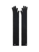 Rick Owens Long fingerless wool Gloves - Black