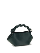 Ganni Mini Bou leather Handbag - Dark Green