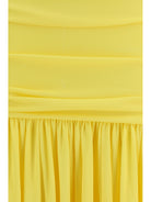 Jacquemus Pleated midi Dress - Yellow