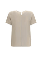 Max Mara Pagano silk T-shirt - Roccia