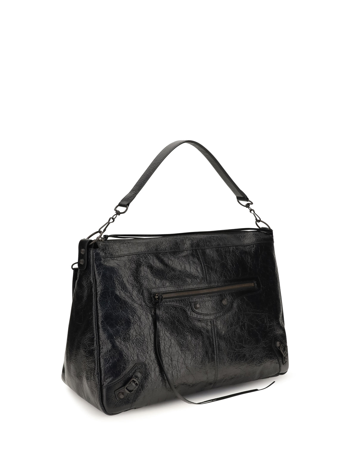 Balenciaga Le City Moto large Shoulder Bag - Black