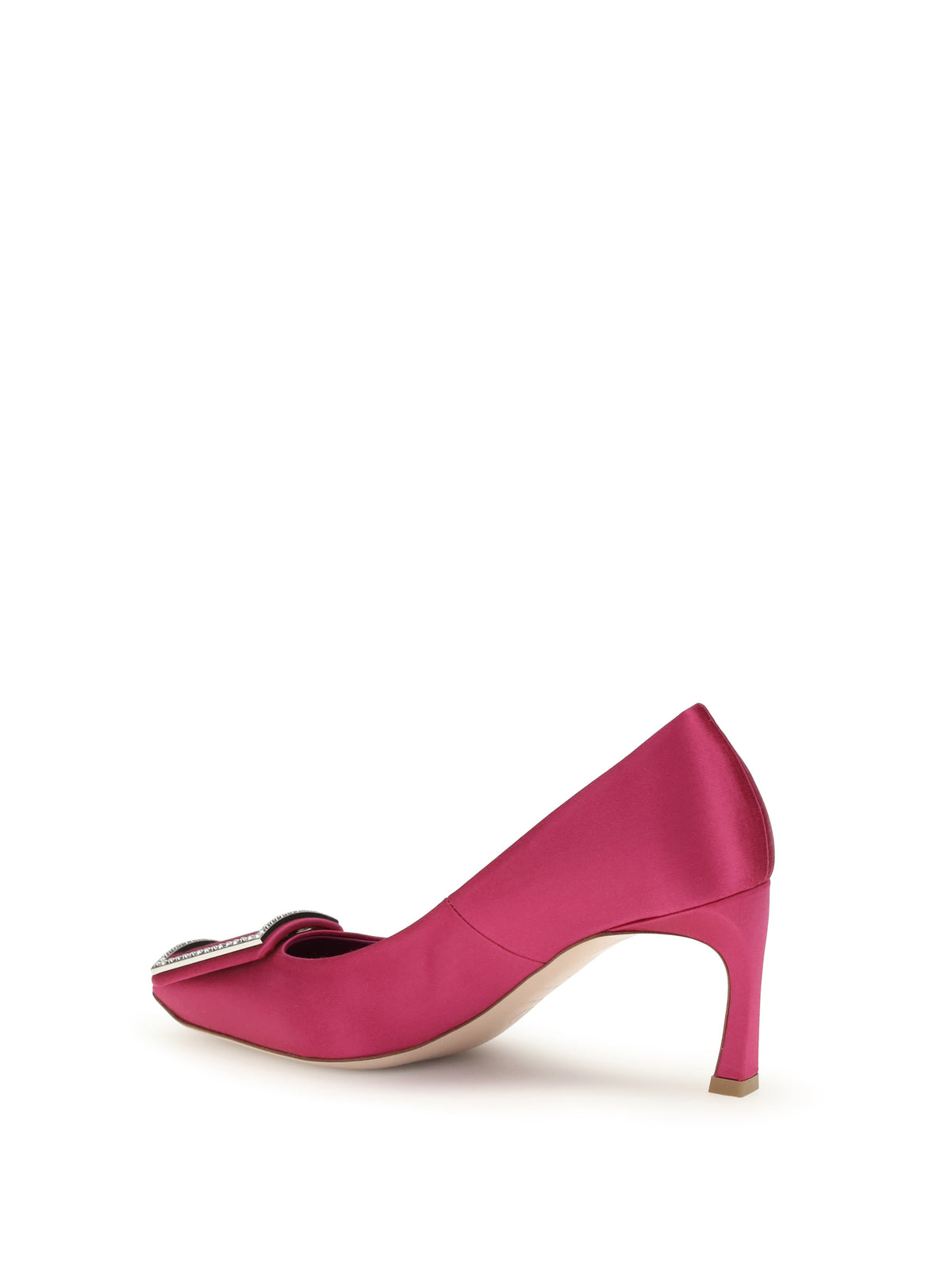 Roger Vivier Satin Trompette Pumps - Fuxia Medium